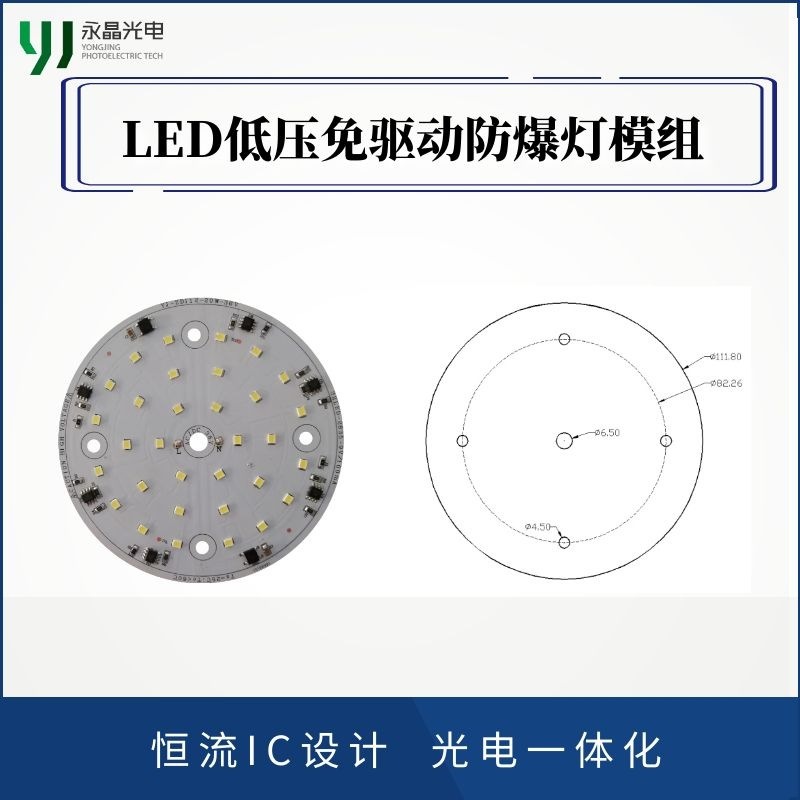 AC36V 低压免驱动防爆灯光源模组 20W