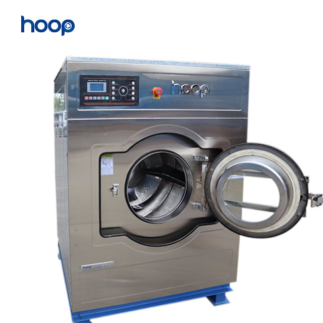 Máy giặt Thượng Hải 20kg25kg toàn bộ tự động thép khô không rỉ cộng với máy giặt công nghiệp