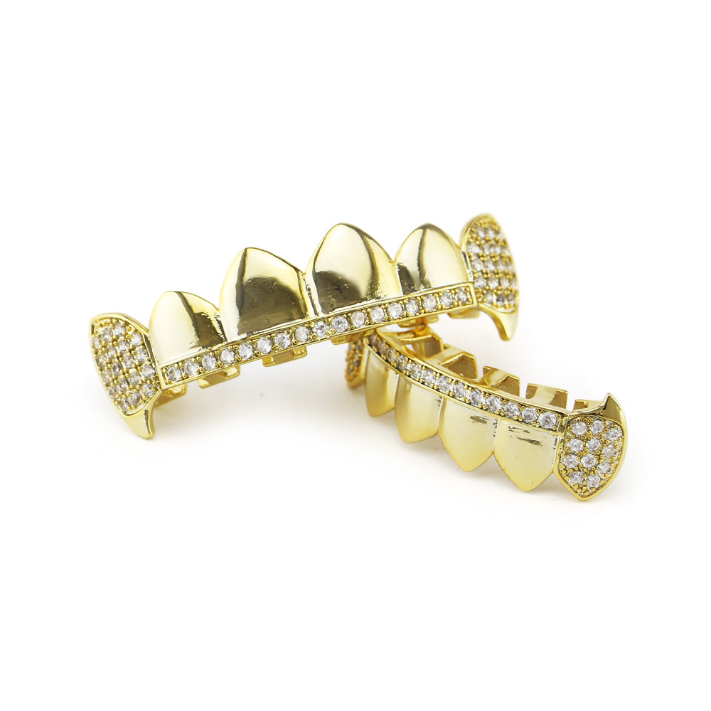 Hip Hop18k gold-drived hip-hop dentures for both men and women