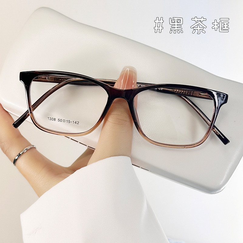 Personal endoscopes, transparent blue-ray cat-eye frame with near-sighted glasses