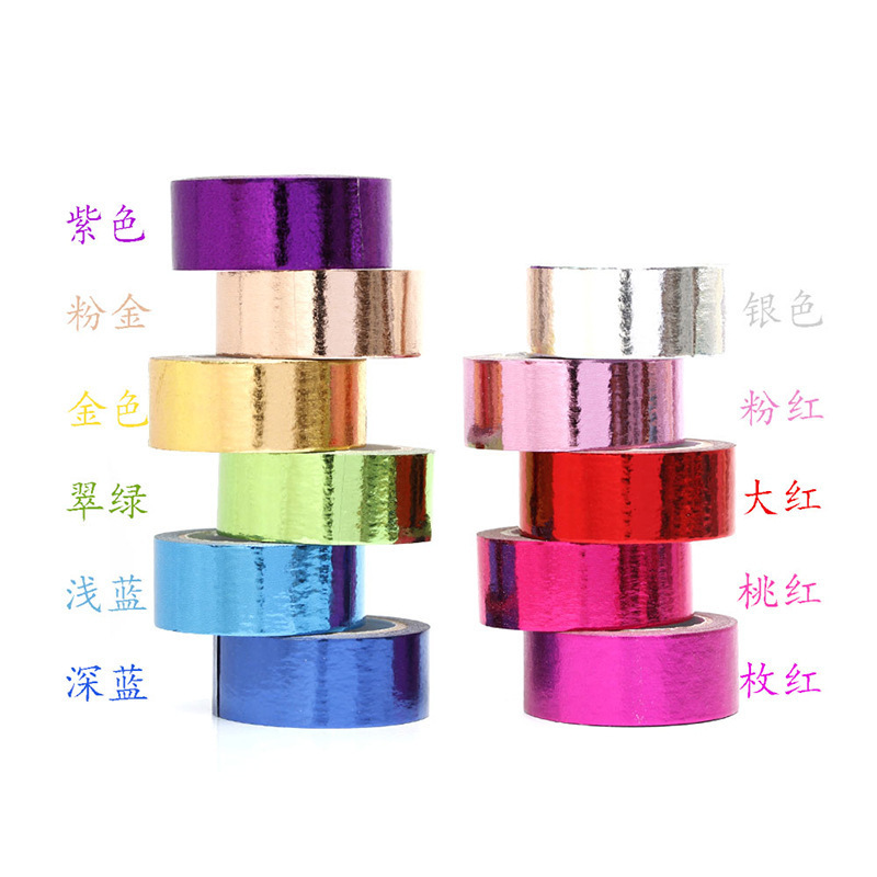 Đồ trang trí vàng đơn sắc sáng tạo của Hàn Quốc và băng dính giấy đầy băng dính quà tặng màu vàng.