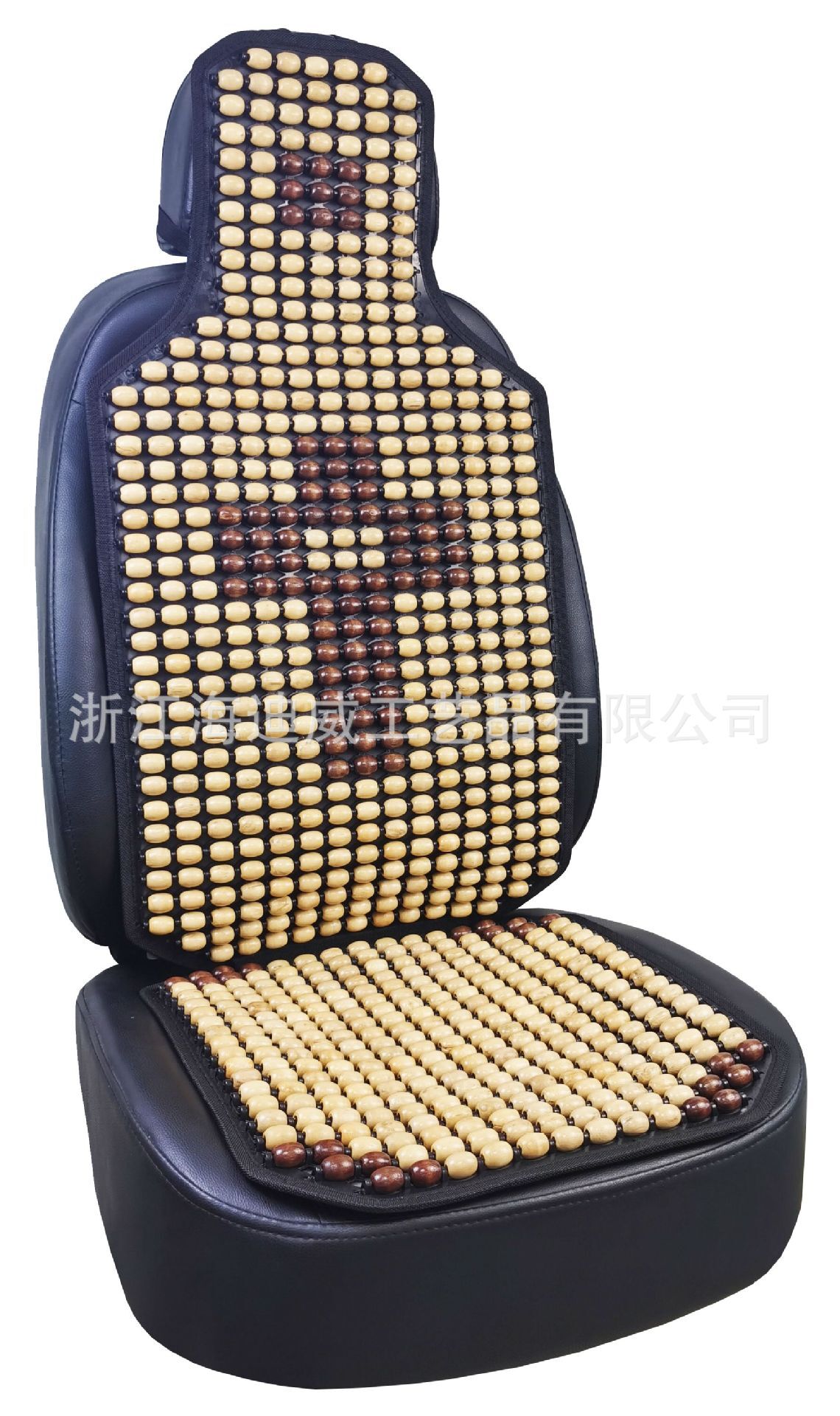 The factory sells and exports the summer wood beads for a car with air-to-air car cushions.