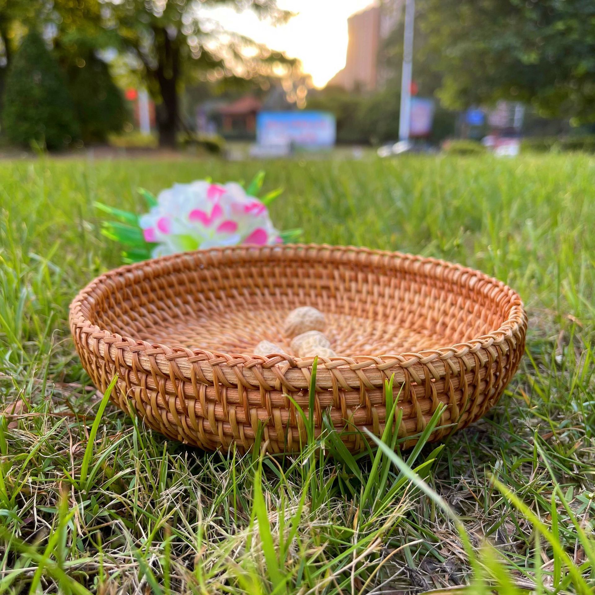 Hand-made fruit baskets.