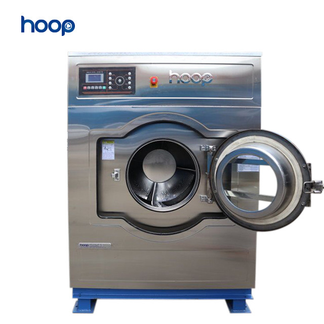 Máy giặt Thượng Hải 20kg25kg toàn bộ tự động thép khô không rỉ cộng với máy giặt công nghiệp
