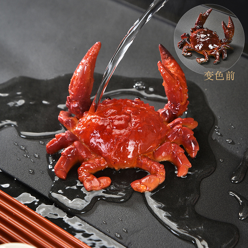 Tea ploughing, multi-purpose coloured crabs creatively develop a tea platter table