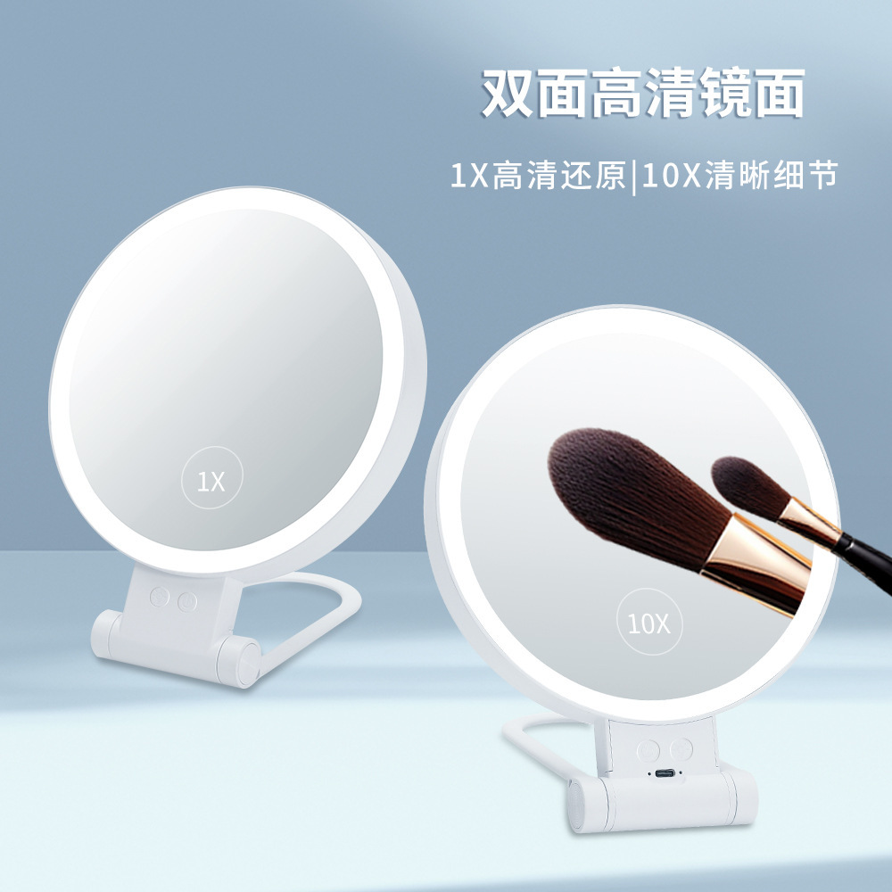 Round led bathroom mirror folding of toilet toilet multi-purpose touch screens with the wall