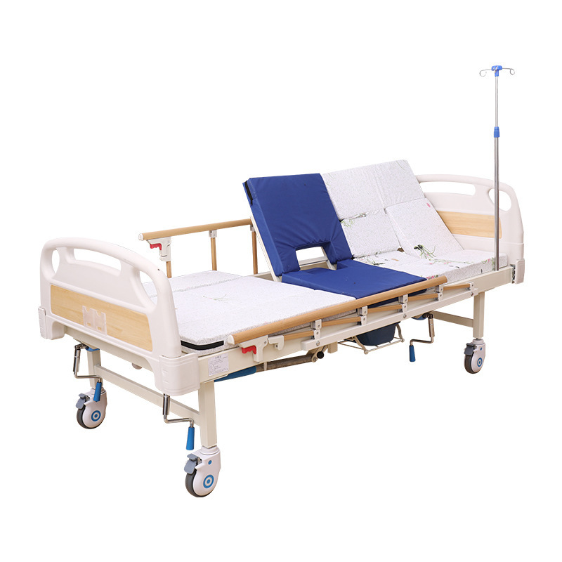 Directly reinforced mid-thong multi-purpose care bed with a back-to-leg bed for old-age homes