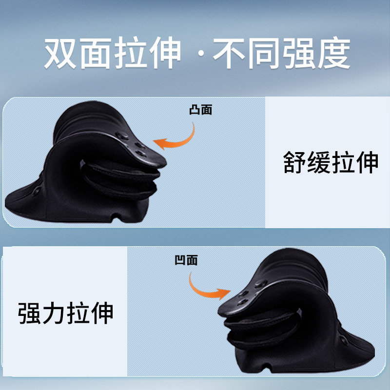 Cái gối mát xa cổ thông minh với một cái gối mát-xa cổ kiểu C với trọng lực hướng tới cái gối bị ép điều hòa.