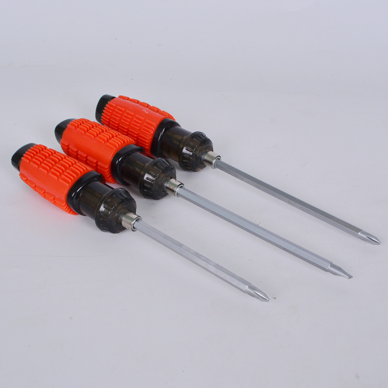 The screwdriver, the PVC double-coloured gel massage handles with a variety of magnets.