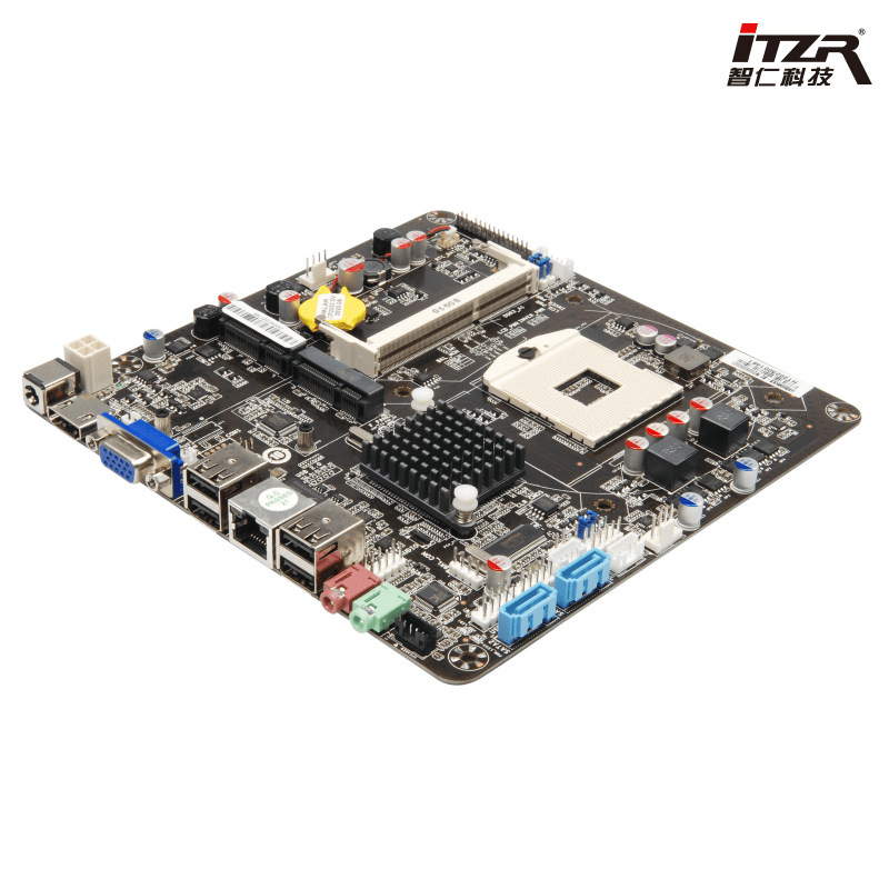 The new HM55 is an ITX master plate that supports the laptop generation of CPU i3/i5/330m/620m