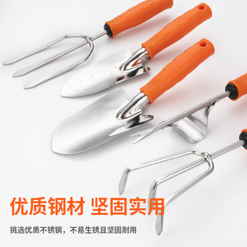 Năm bộ xẻng nhọn cho gia đình những người làm vườn không gỉ thép trồng rau ngoài vườn