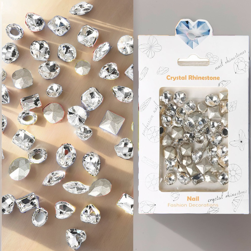 White crystal glass diamond coatings with ecstasy valent cell phone casings.