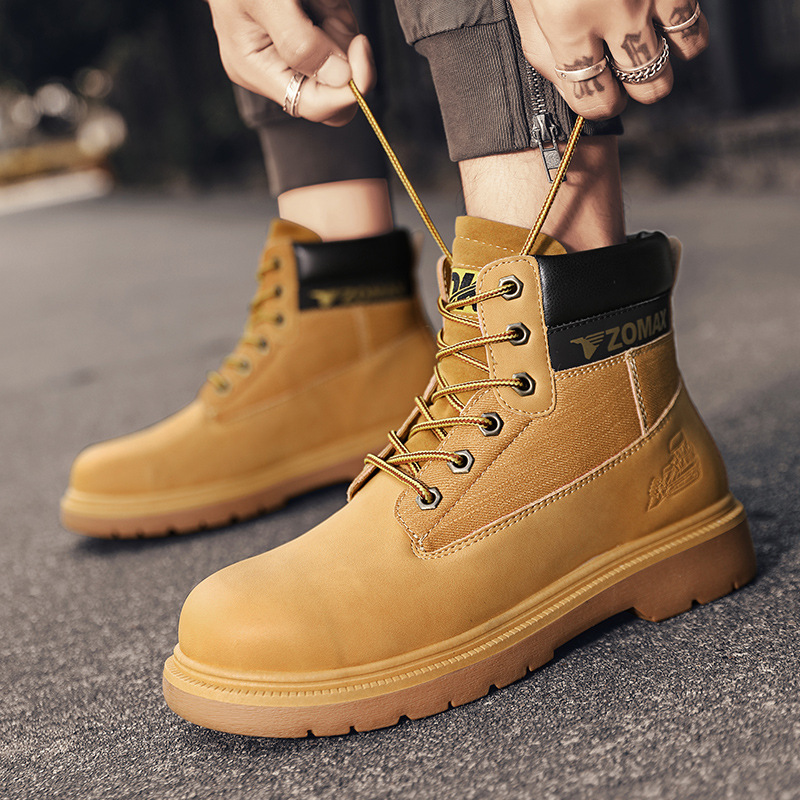 Cross-border four seasons of air protection from stabbing through safety shoes for Martin Bootsco.