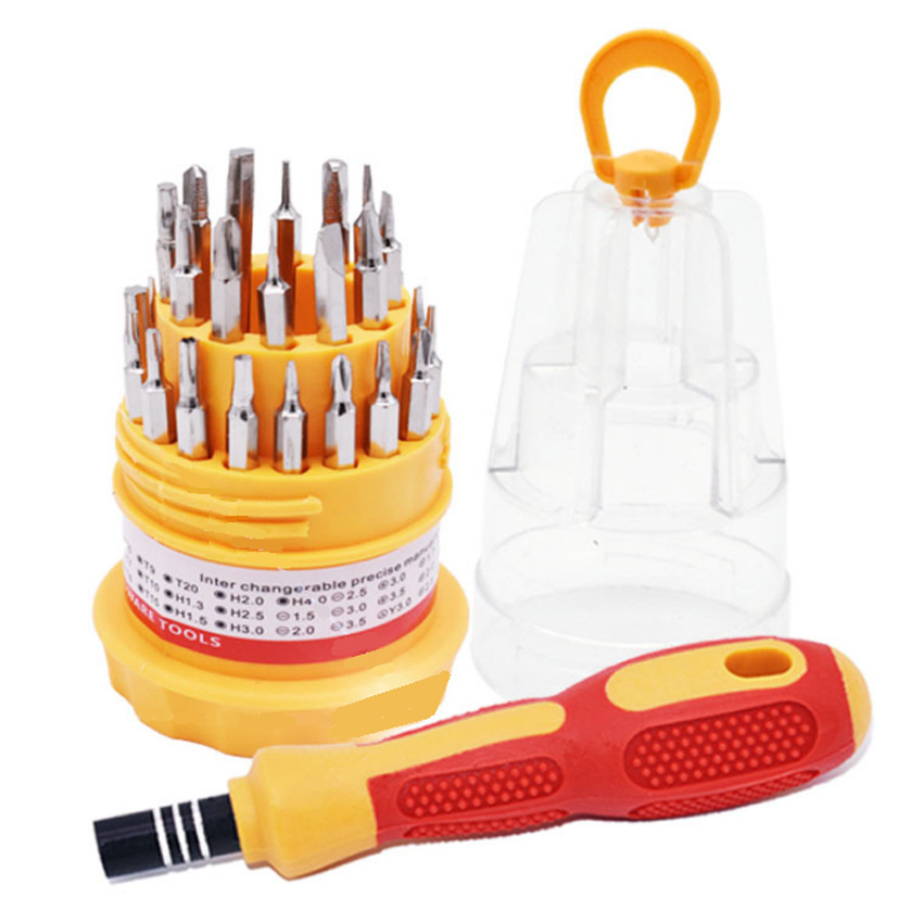 Mobile phone watch maintenance with a 30-to-one multifunctional kit with a double-storey turret of 6036 screwdriver.