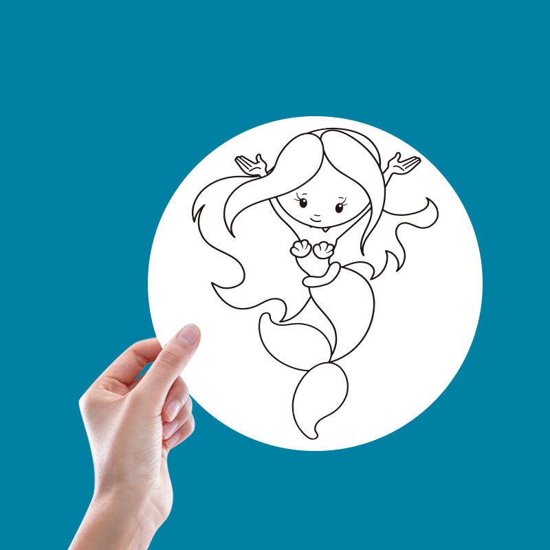 Một loạt phù hiệu giấy, u nang trắng, thẻ bài, hình vẽ tay.