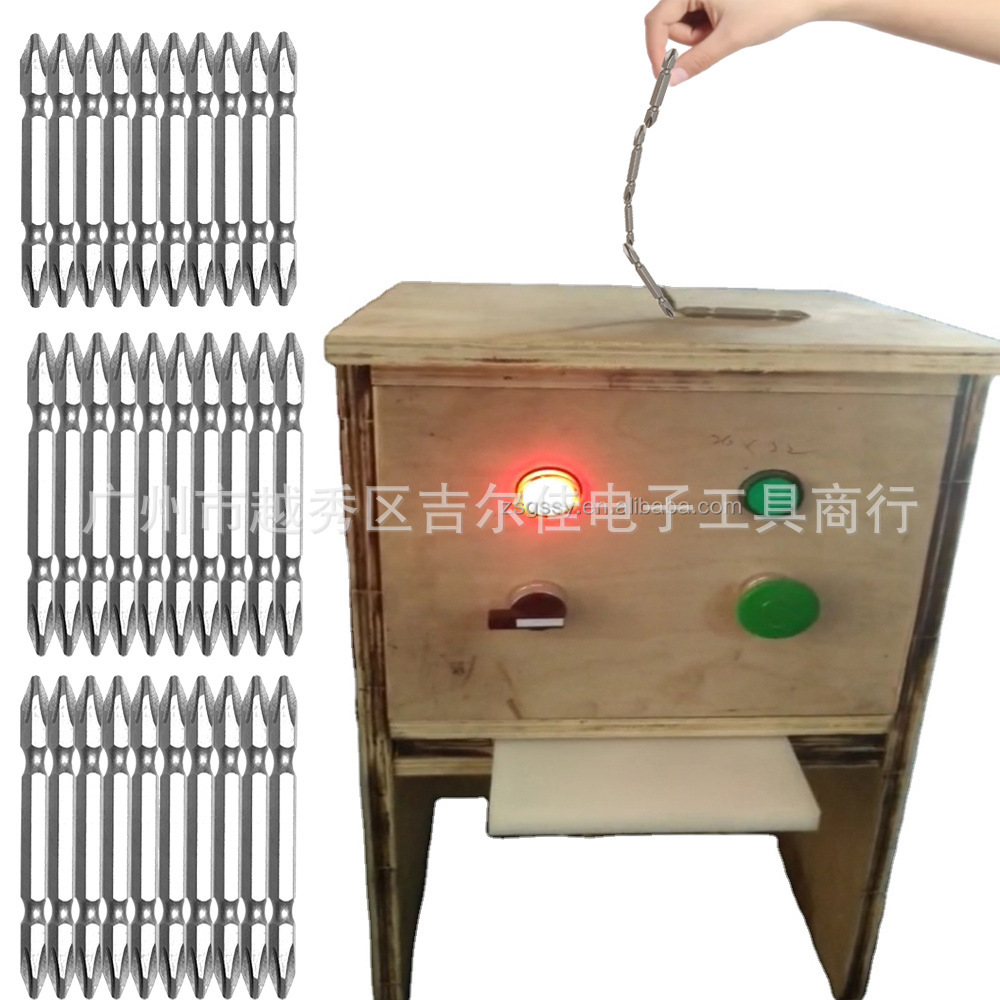 High-voltage pulse-capacitating drawers full of large magnetic holes with large screwdrivers and magnetic chargers.