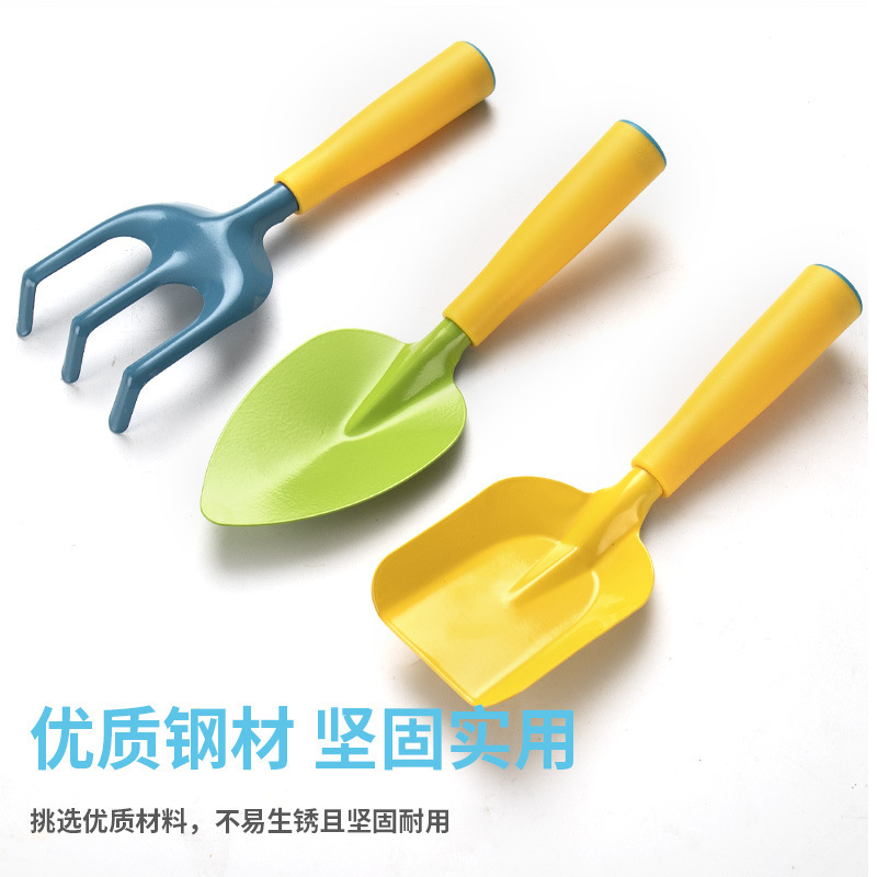 3 Bộ dụng cụ làm vườn để trồng rau ngoài trời cho xẻng biển và làm vườn cho trẻ em