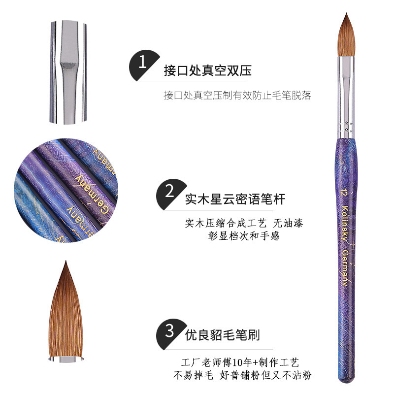 Source factory, cross-border supply of Siberian pure mink crystal pens, kolisky nalibrush.