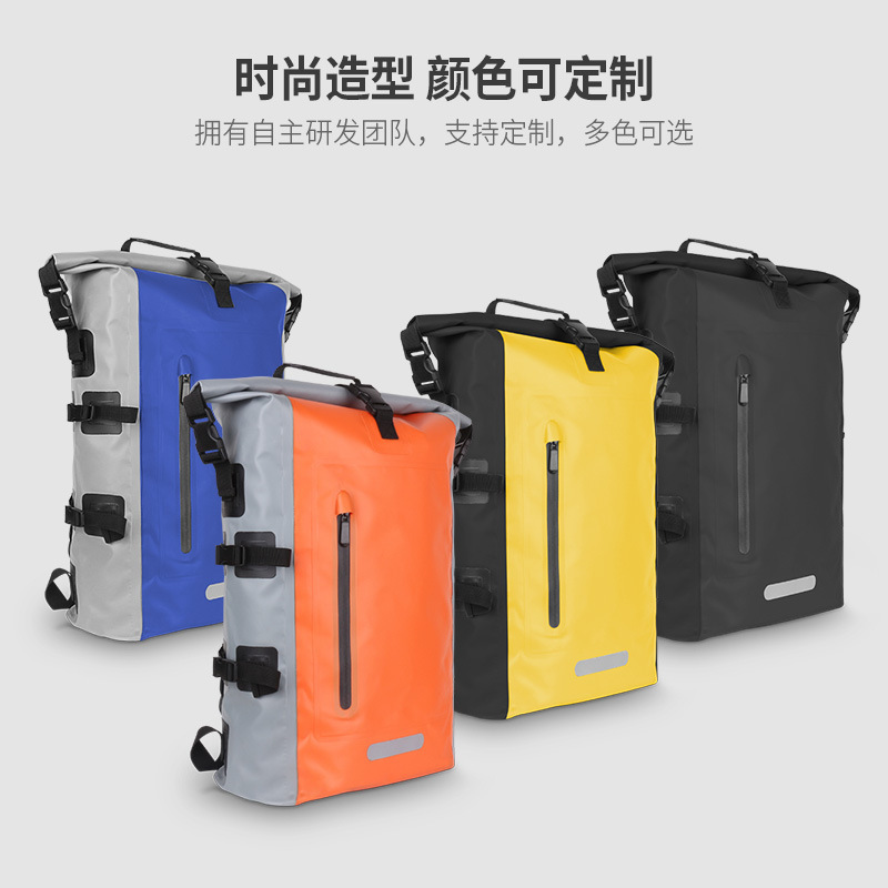 ขายตรง, กันน้ํากลางแจ้ง, เป้สองไหล่, 25L, การกลับรถ, ถังกันน้ํา, การกันน้ํา PVC.