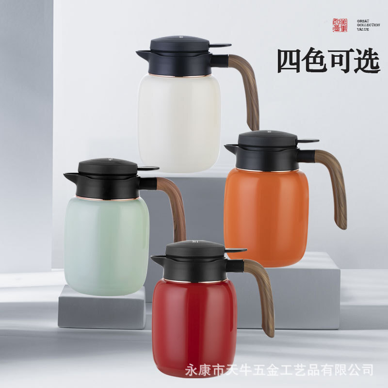 天牛316焖茶壶不锈钢家用老白茶闷泡壶显温保温水壶大容量厂批发
