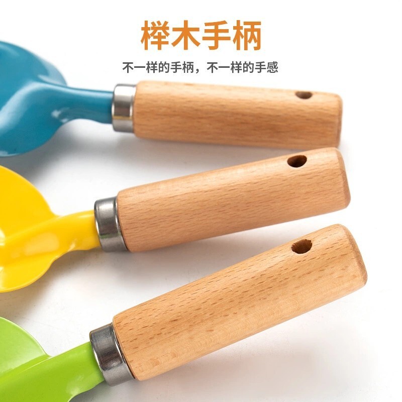 3 bộ dụng cụ làm vườn cát cho việc trồng hoa ngoài trời cho trẻ em trồng hoa