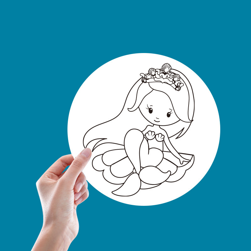 Một loạt phù hiệu giấy, u nang trắng, thẻ bài, hình vẽ tay.
