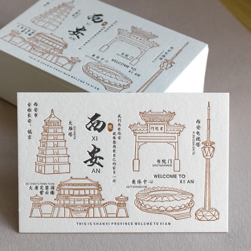 Print postcards customised for commemorative arts cards in the colour-colored graphics area