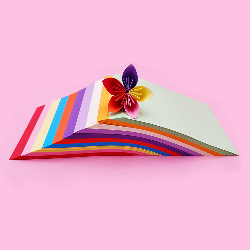 Giấy thủ công origami giấy chưng cất hình vuông giấy màu thủ công origami gói hàng ngàn ngôi sao hạc giấy