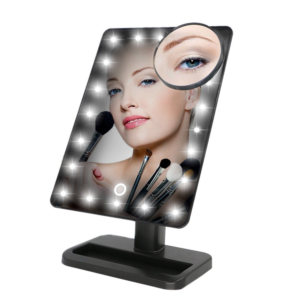 20 lighted make-up mirrors fold desktop desktop make-up mirrors with light