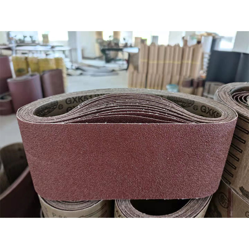 GXK51 hard cloth 610*100 chassis tank machine ring carpentry metal polishing sand belts