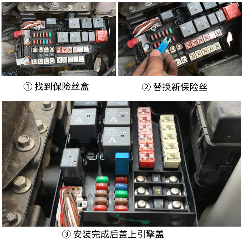 Tàu tự động cung cấp đồ sửa chữa bằng tay để bảo vệ các bảng dự phòng của xe cỡ nhỏ 12/24V