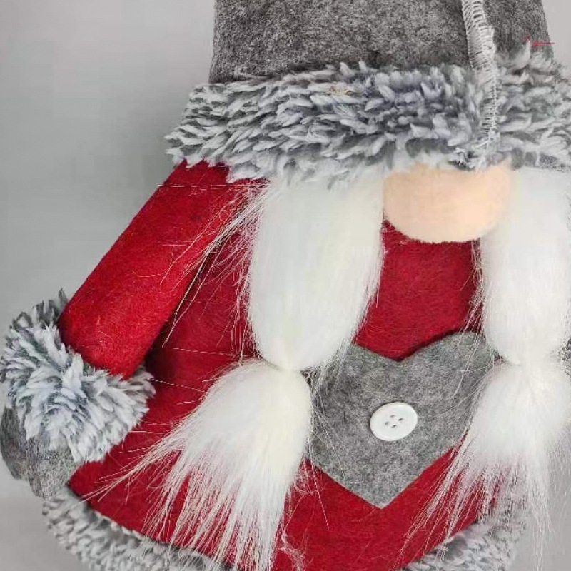 New Christmas decorations for faceless old man window-dressing stand-up hairy-boy gifts.