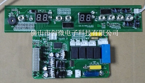 Two-temperature red cabinet control panel, circuit board production design, program development, producer pcb board.