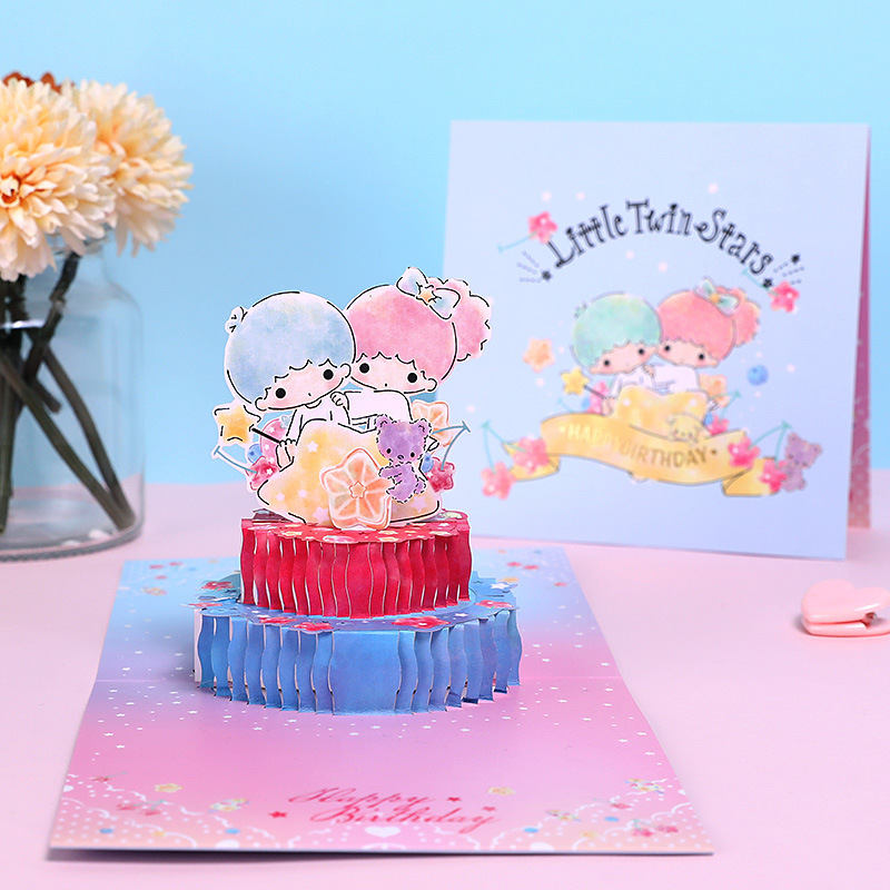 The Triple Goose officially authorized the distribution of 3D card card card and birthday cake card.