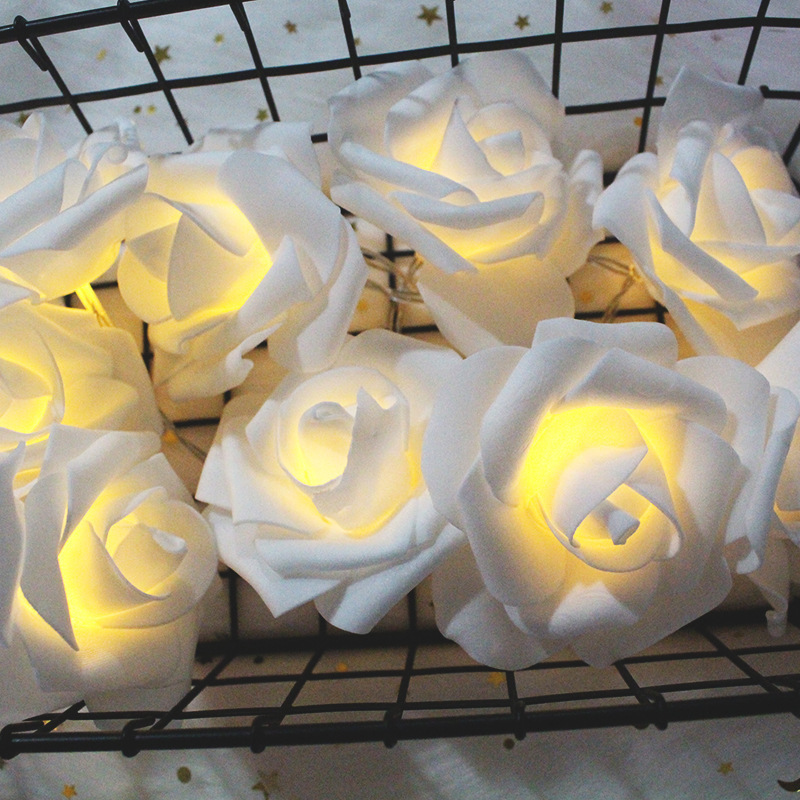 LED rose-lined colour-lighted battery lights flashing light-lined festivities