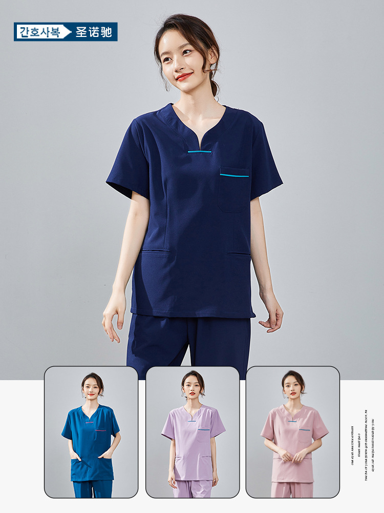 Hand-brushing nurse clothes, hand-washing short-sleeved cuffs, hand-brushing hand-shirts, hand-breeding, hand-breeding dental male doctor ' s clothes