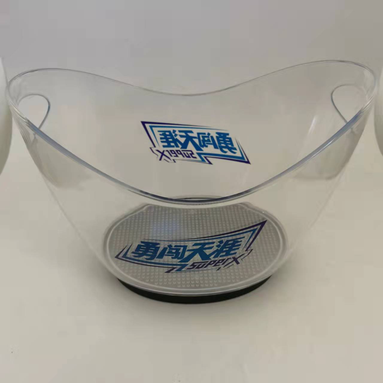 4L8L12L塑料PS商用加厚元寶冰桶香檳桶塑料酒吧蘇打啤酒桶