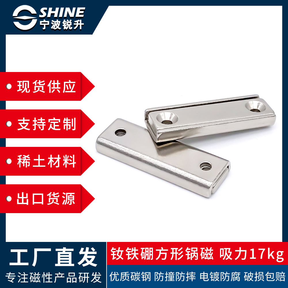 [Properator's Present] rectangular piercing magnets, strips of strong magnets, suctions of iron, bars of magnets, pans.