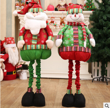 New Christmas dolls can stretch the long-legged children's toy for Christmas.