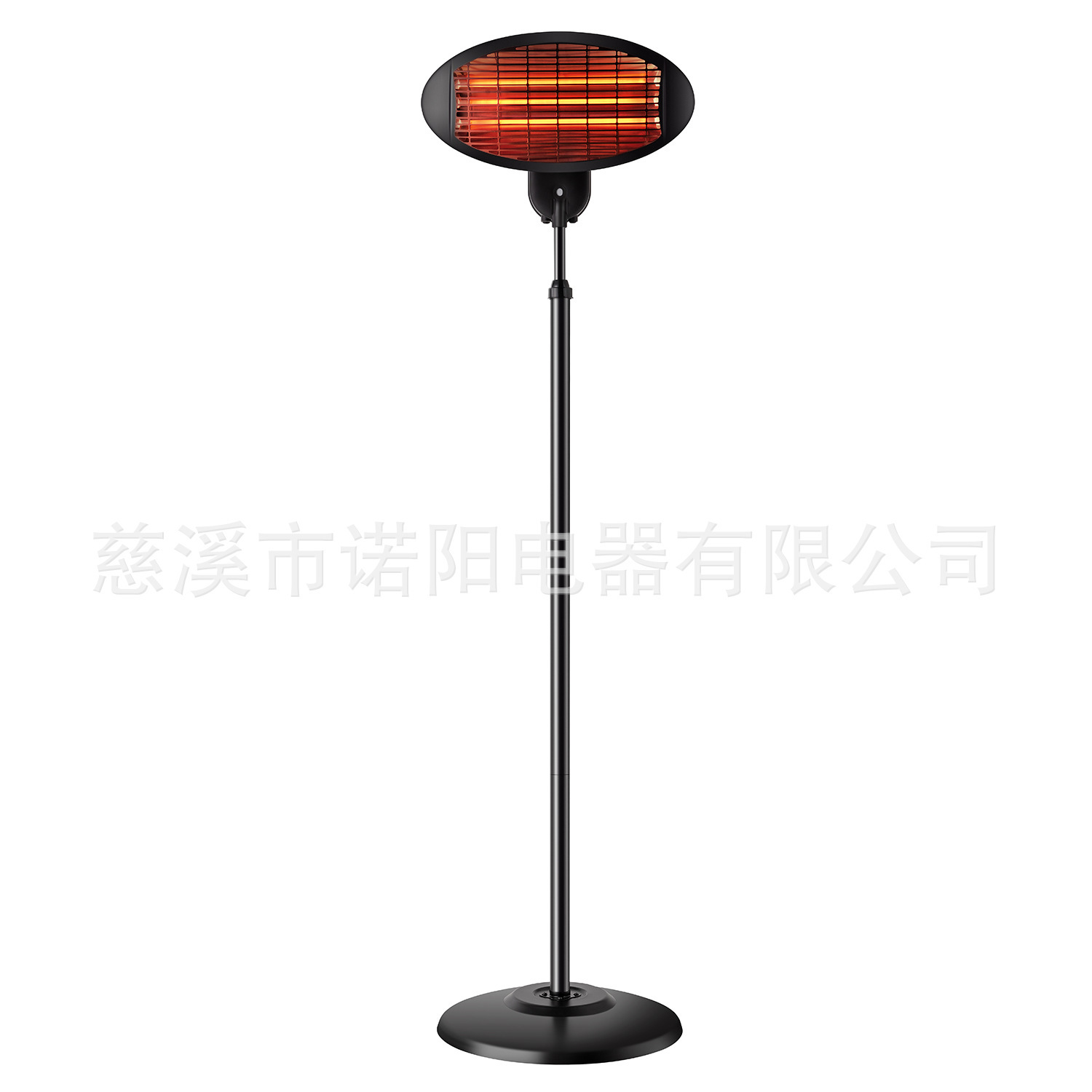 An outdoor electric heater, halogen tube, halogen, carbon fibre heater, export camp coffee shop bar heater