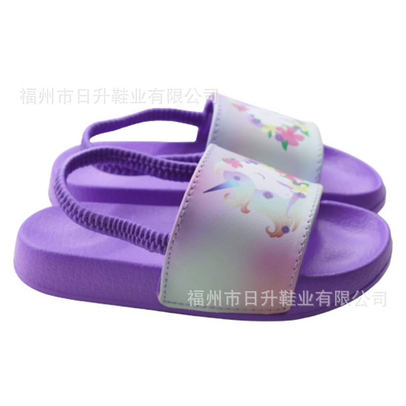 OEM đã tùy chỉnh đôi dép của trẻ em PU dựa trên dấu vân tay và ngón chân, dép của trẻ em Eva, Slide Sandals