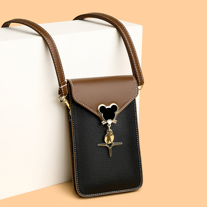Touchable cell phone bag girl 2024, new one-shoulder slant bag for the summer, lady bag girl