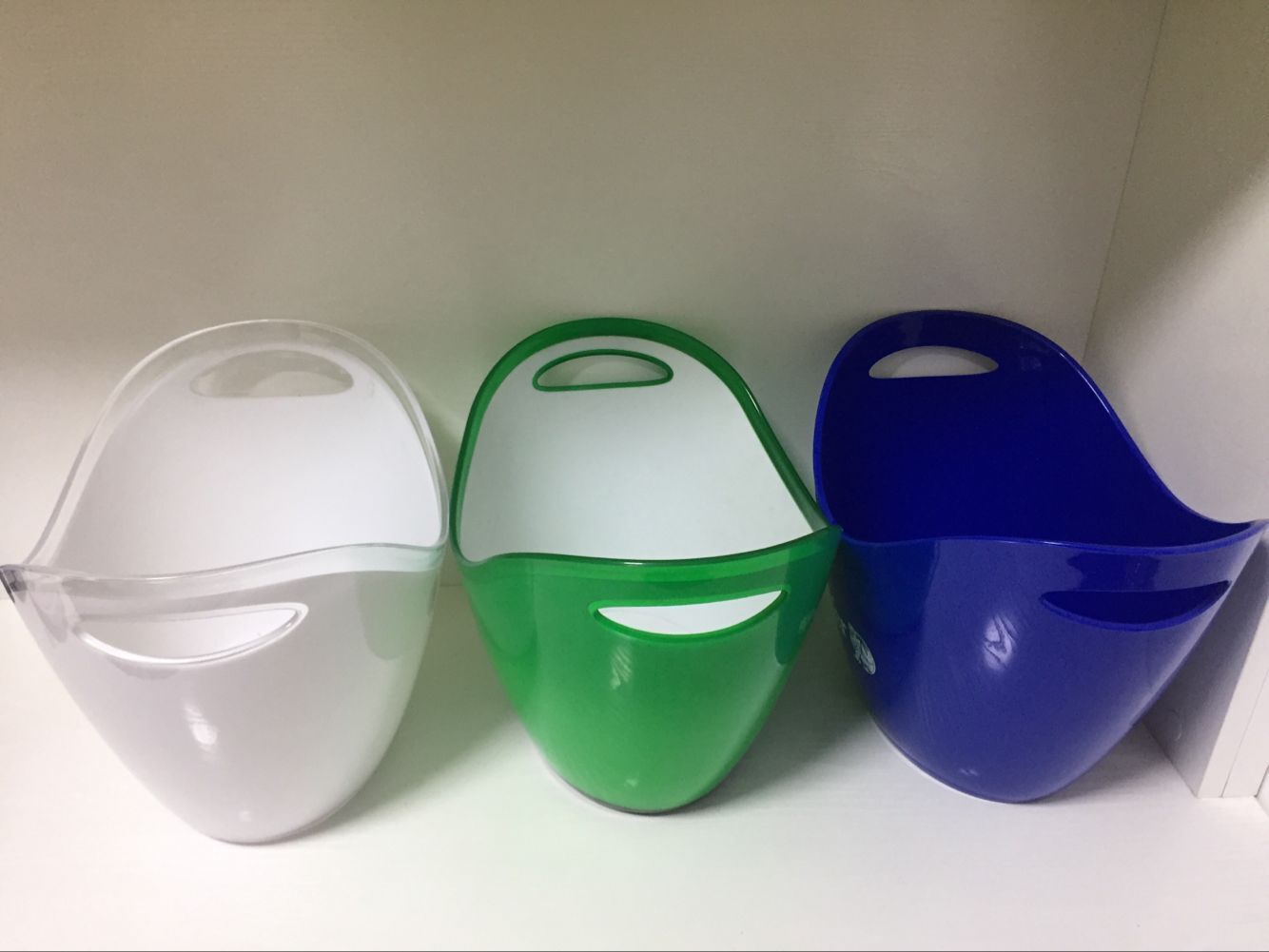 塑料元寶冰桶亞克力 4L,8L,12L冰桶 透明雙色PC，PS，PP冰桶
