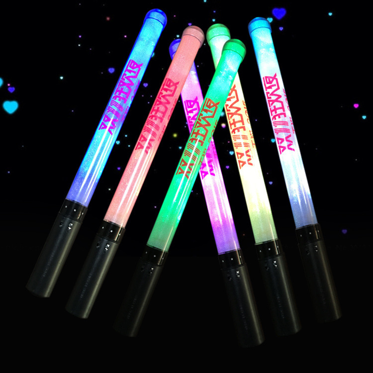 The factory's hand-held flashsticks, the remote-controlled fluorescent rods, and the concerts turn out to be colored.