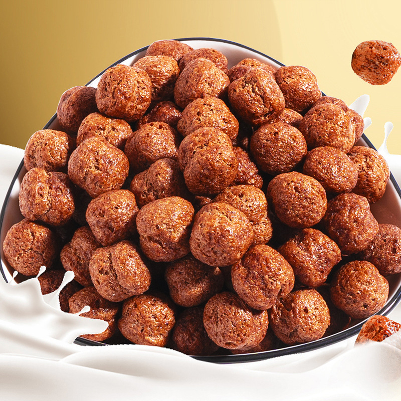 Low-fat cocoa honeyball, snacks for snacks, cocoa ball, chocolate balls, non-fried.