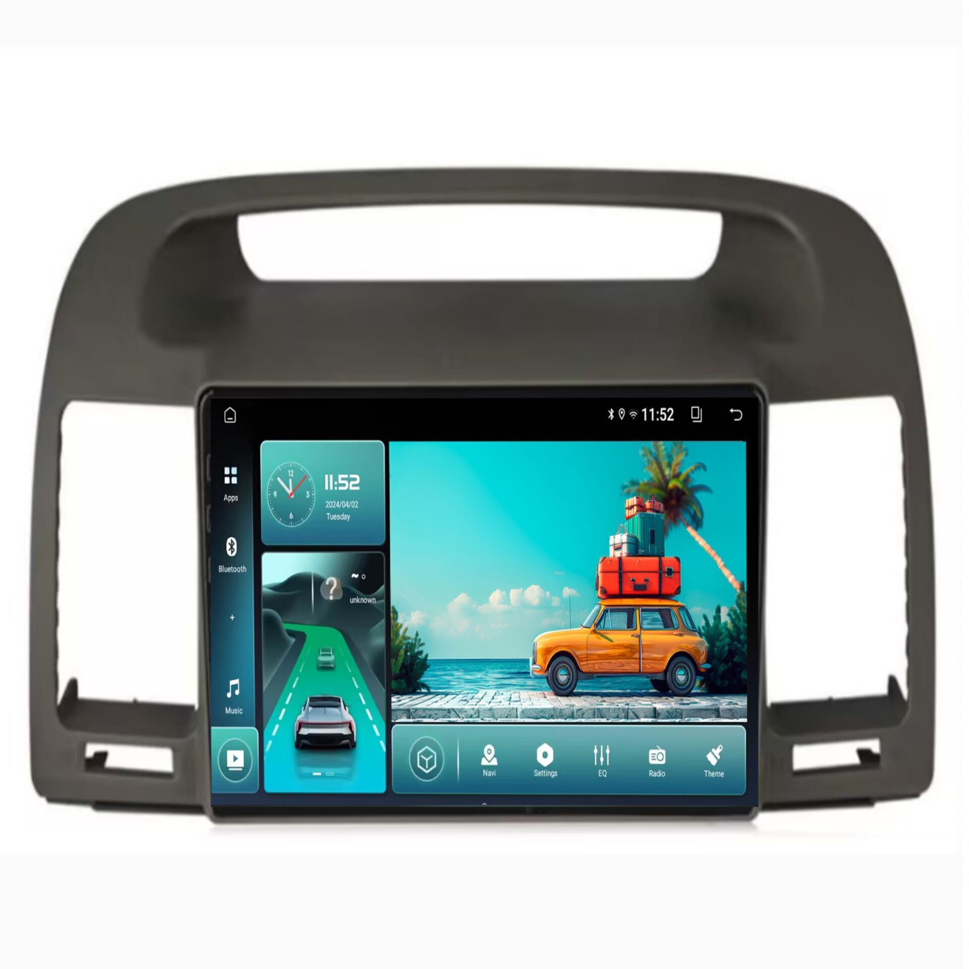 It's for Camery's 9-inch, high-resolution IPS back-of-the-car, GPS Android.