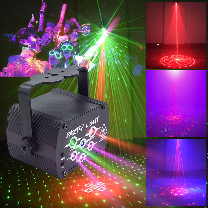 2023 Cross-border new stage light disco light laser flash party KTV audio-controlled atmosphere light