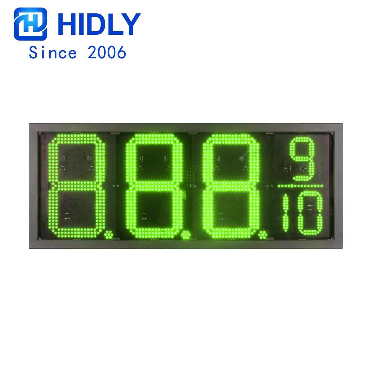 LED oil prices show 16-inch green 8889 oil price card LED digital module