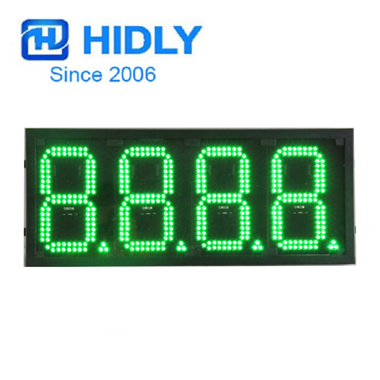 Supply call sign Hart Green 8-inch bright 8888 price card, led oil price card.