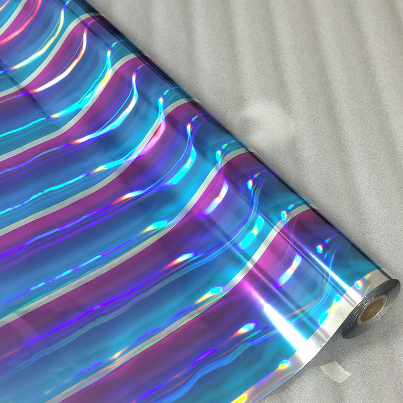 Customized gold-soft plastic paper, high-end ironing material, Electro-Aluminium Motion Gradual Gold Paper